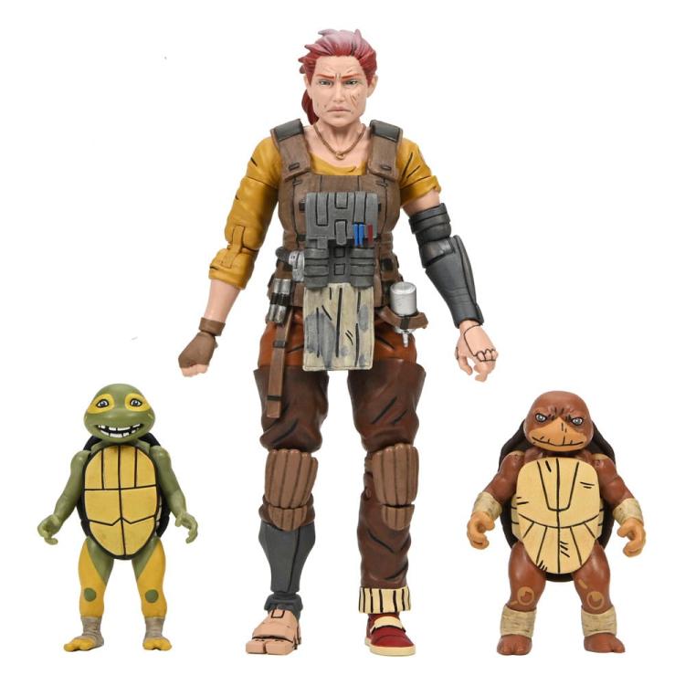 Tortugas Ninja (The Last Ronin The Lost Years) Figura Synja Grammy April with Baby Yi & Moja 18 cm NECA