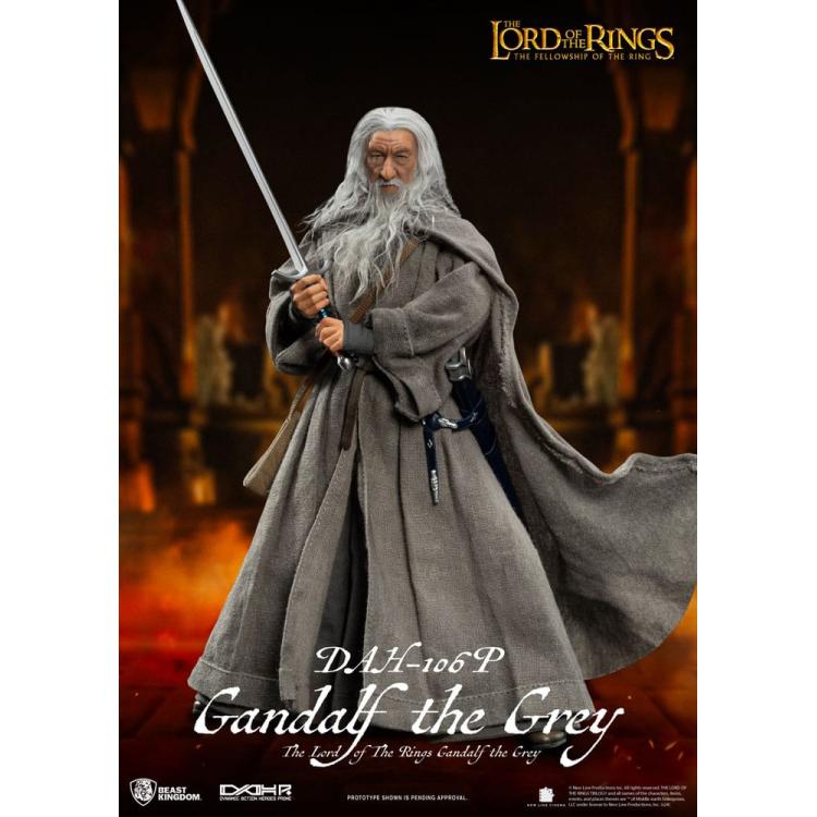 El Señor de los Anillos Figura Dynamic 8ction Heroes 1/9 Gandalf the Grey 21 cm BEAST KINGDOM