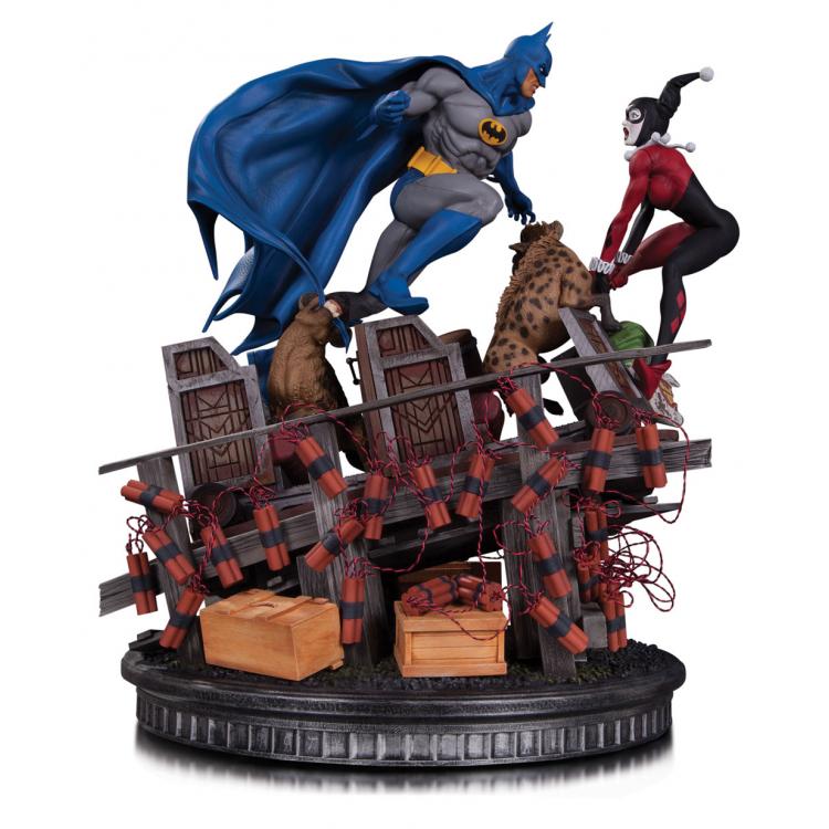 DC Comics Estatua 1/8 Batman VS. Harley Quinn Battle 36 cm