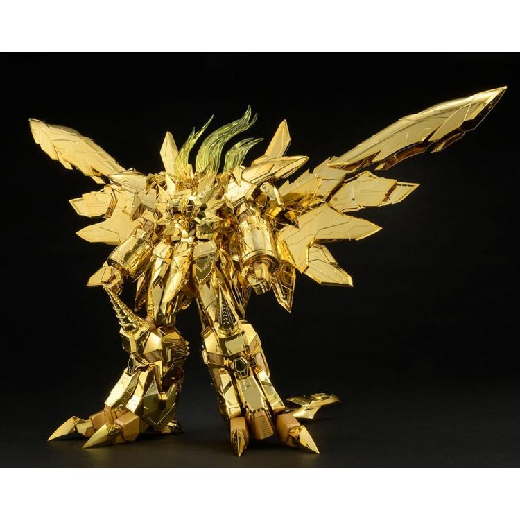 The King of Braves GaoGaiGar Figura Maqueta Plastic Model Kit Amakunitech Genesic Gaogaigar The Golden Destroyer 18 cm  Hobby Japan