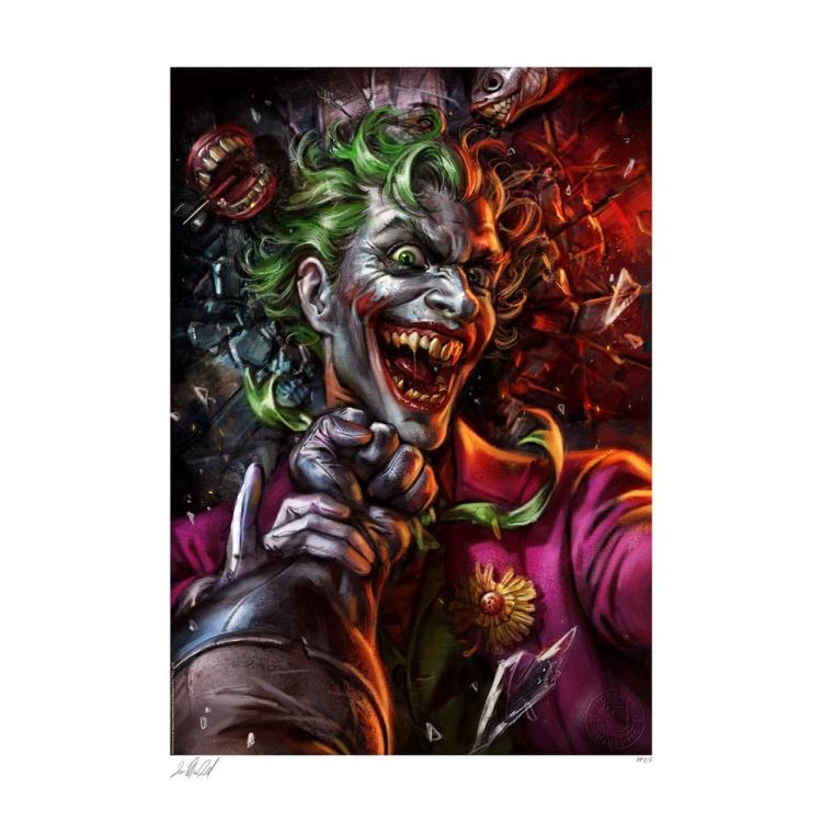 DC Comics Litografia Eternal Enemies: The Joker vs Batman 46 x 61 cm - sin marco Sideshow Collectibles