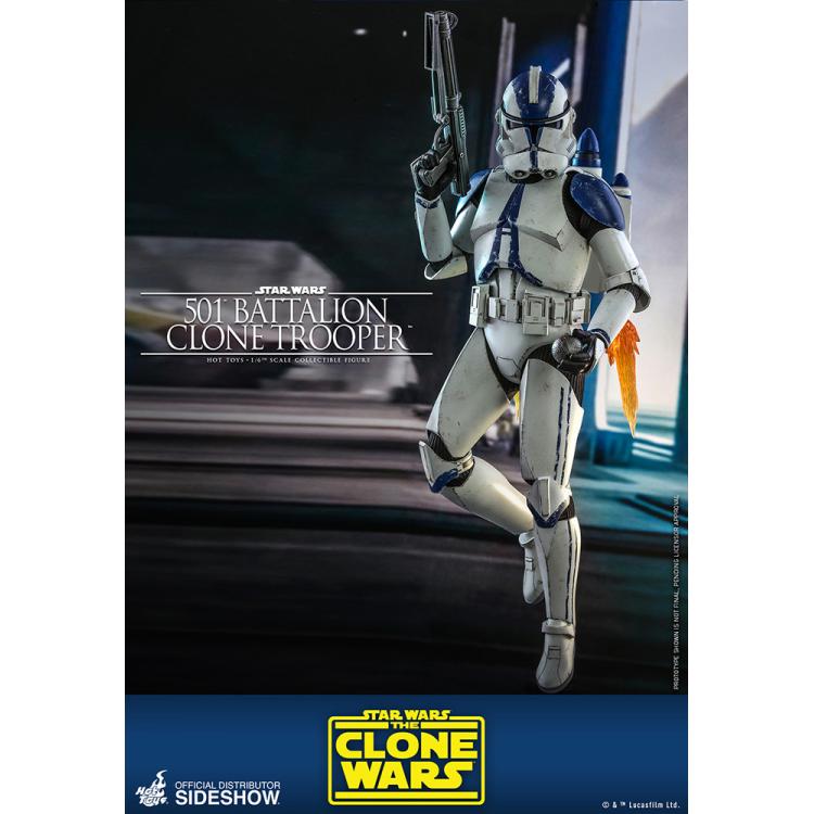 501st Battalion Clone Trooper Sixth Scale Figure by Hot Toys The Clone Wars - Television Masterpiece Series
