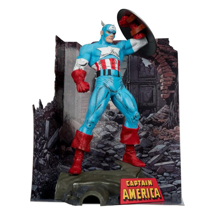 Marvel PVC Estatua PVC 1/6 capitan America (The Amazing SpiderMan #323) 28 cm McFarlane Toys