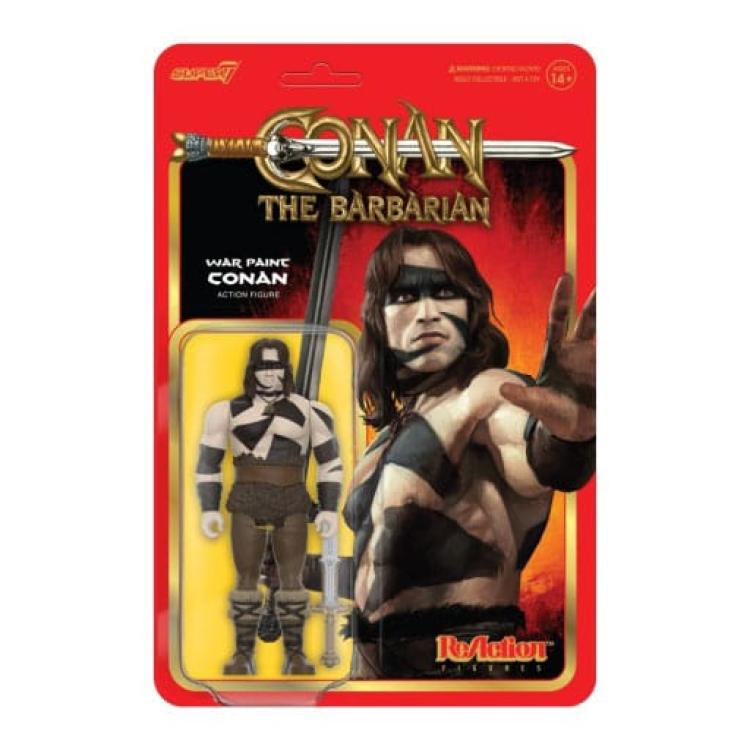 Conan Figura ReAction Wave 02 Conan (War Paint) 10 cm SUPER7