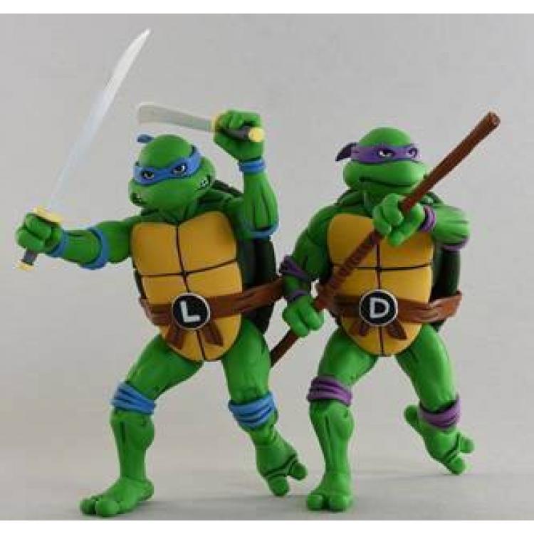 Tortugas Ninja Pack de 2 Figuras Leonardo & Donatello 18 cm