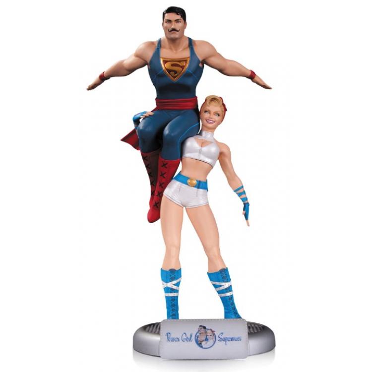 DC Comics Bombshells Estatua Power Girl & Superman 35 cm