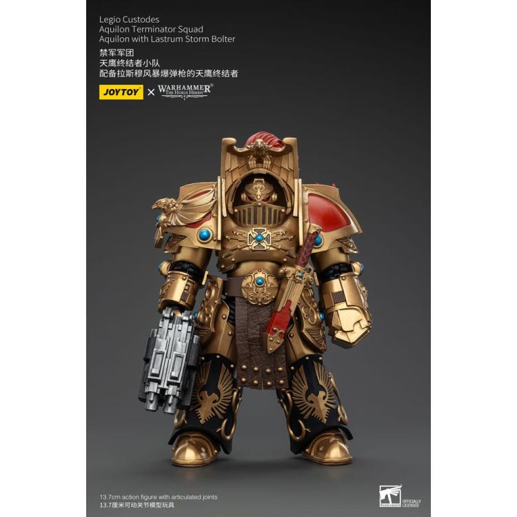 Warhammer The Horus Heresy Figura 1/18 Legio Custodes Aquilon Terminator Squad Aquilon with Lastrum Storm Bolter 14 cm   Joy Toy (CN) 