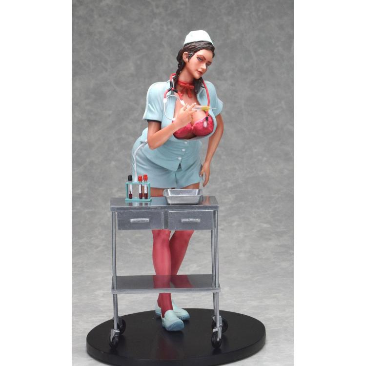 Original Character Vol. 4 Statue 1/5.5 Pin Up Girl Beth The Nurse Ver. Brown Hair 28 cm