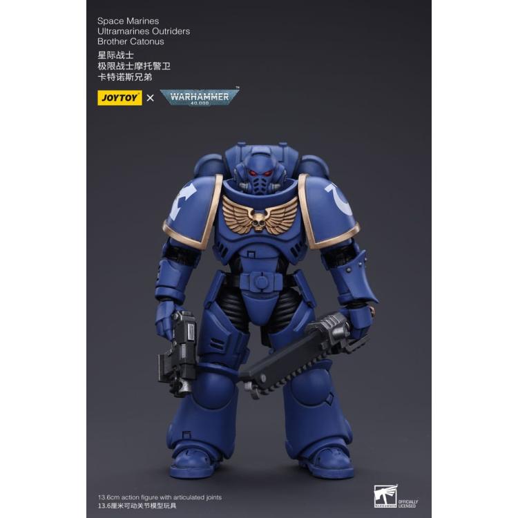 Warhammer 40k Figura 1/18 Space Marines Ultramarines Outriders Brother Catonus 14 cm  Joy Toy (CN) 