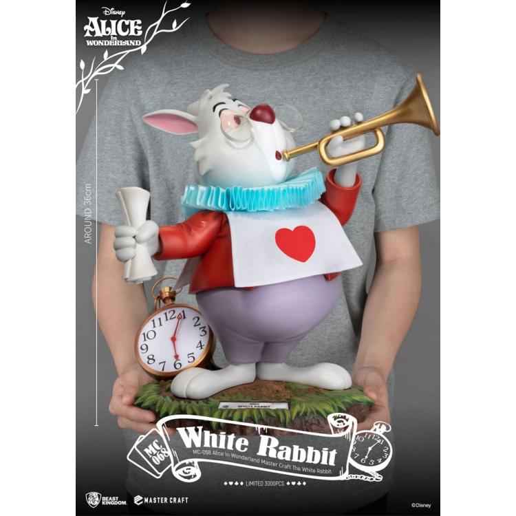 Alice In Wonderland Master Craft Statue The White Rabbit 36 cm