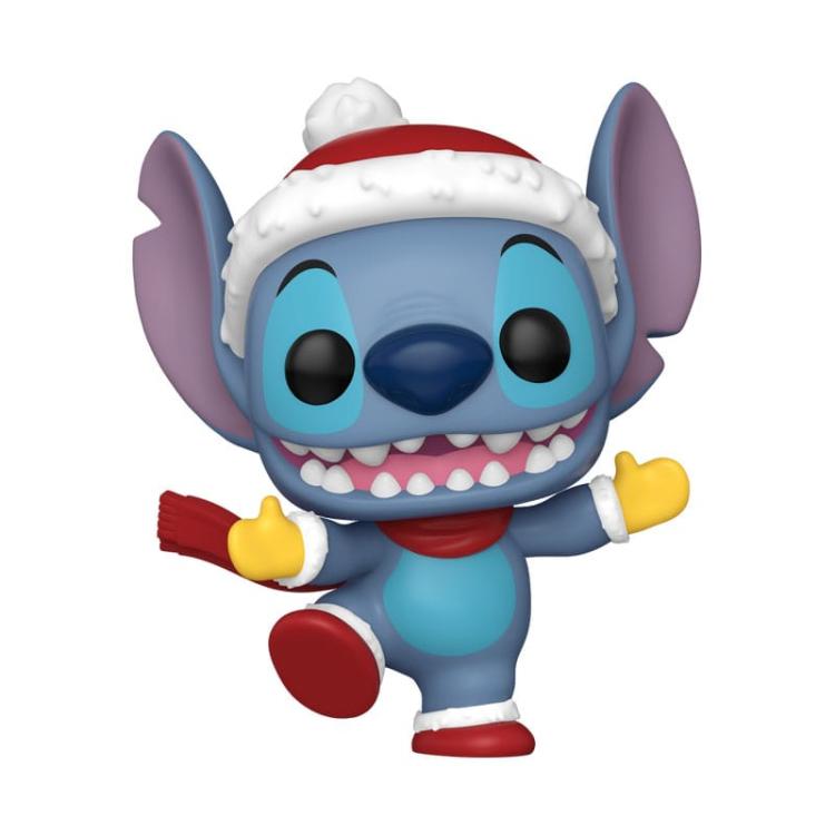 Disney Figura POP! Vinyl Holiday Stitch w/Hat 9 cm FUNKO