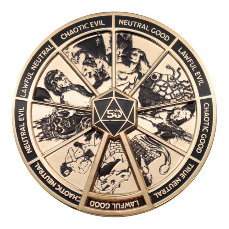 Dungeons & Dragons Chapa Alignment Spinner Coloured Limited Edition FaNaTtik