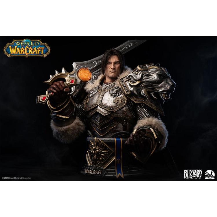   World of Warcraft Busto tamaño natural Varian Wrynn 120 cm Infinity Studio