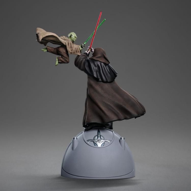 Star Wars Estatua 1/10 Deluxe Art Scale Yoda vs Emperor Palpatine (CCXP Exclusive 2024) 31 cm  Iron Studios