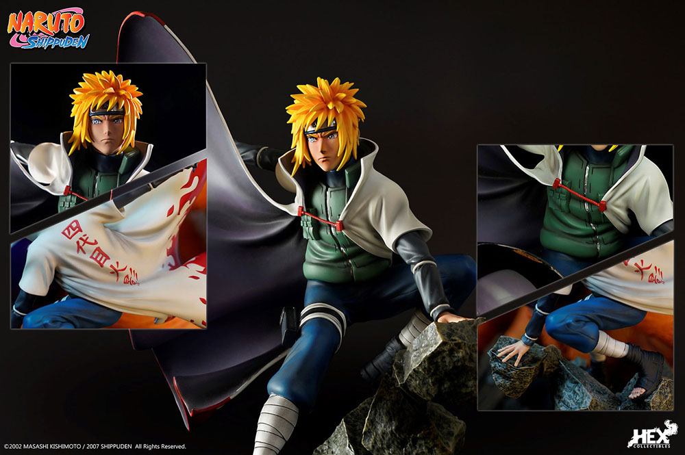 Estátua Yellow Flash of the Leaf Namikaze Minato - Naruto Shippuden - 1/4  Scale - Hex Collectibles