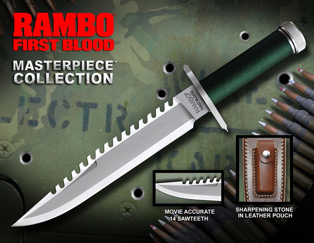 ToysTNT - Acorralado Replica 1/1 Cuchillo Masterpiece Collection Standard  Edition 36 cm Rambo