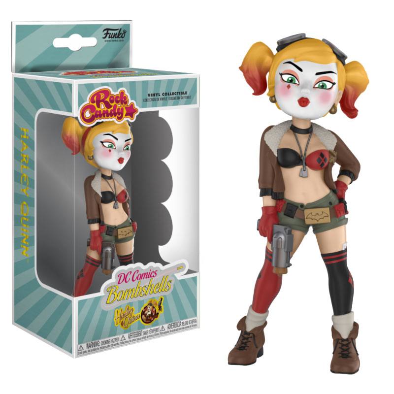 ToysTNT - DC Bombshells Figura Vinyl Rock Candy Harley Quinn 13 cm batman