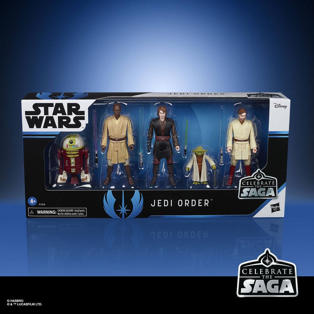 sílaba crecer Inhalar ToysTNT - Star Wars Celebrate the Saga Pack de 5 Figuras The Jedi Order 10  cm