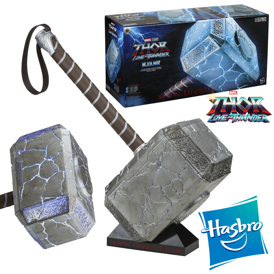  Hasbro Marvel Legends Series Thor Mjolnir Martillo electrónico  prémium con luces y sonido FX, multicolor (F3560) : Juguetes y Juegos
